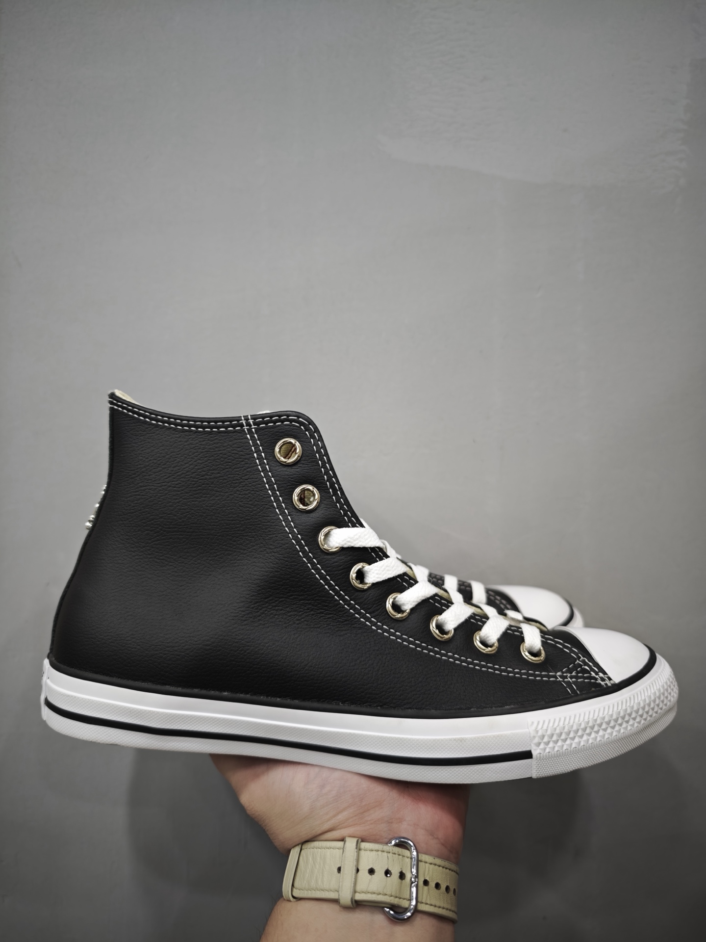 クロムハーツ x コンバース 1970s High Top スニーカー ブラック レッド 詳細画像 1