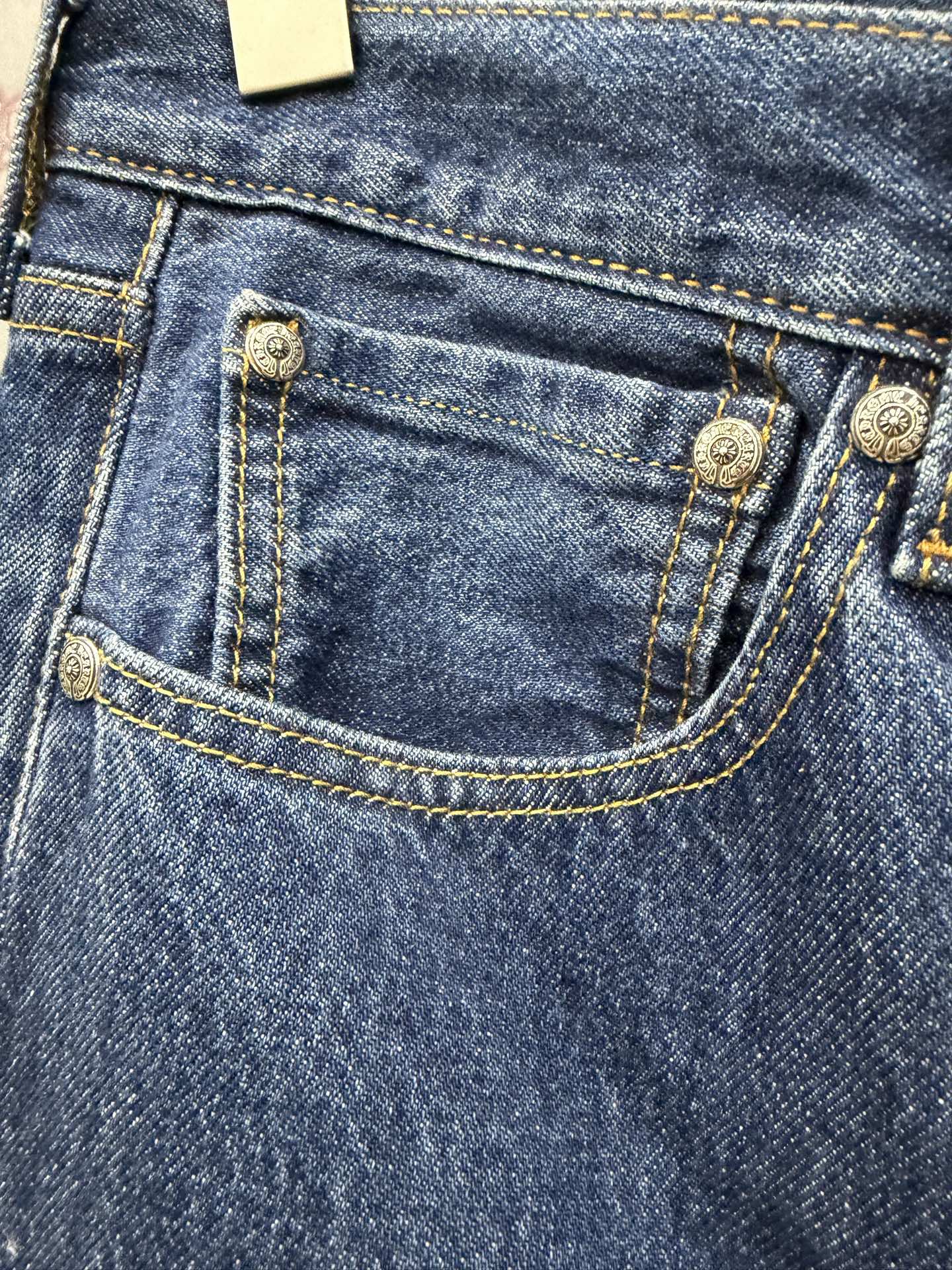 クロムハーツ x リーバイス 501 F*ck You 限定 レザーパッチワーク ジーンズ 画像 4