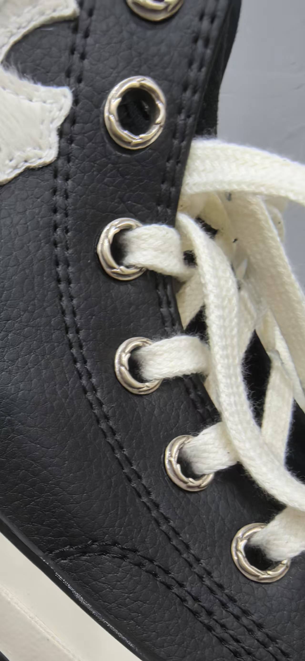 クロムハーツ x コンバース Haircalf 1970s High Top スニーカー ブラック 画像 5