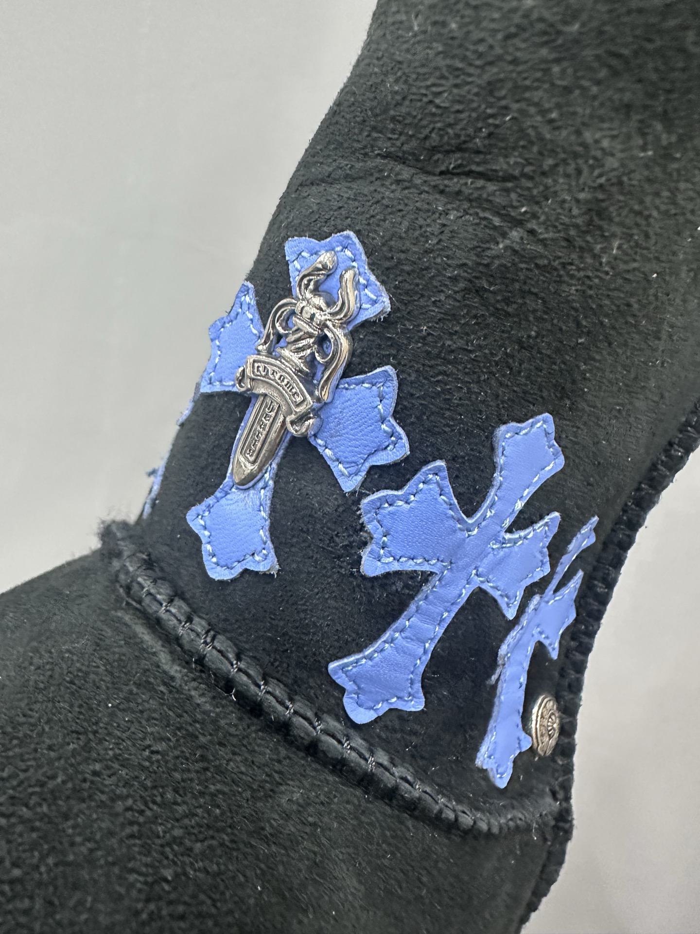 クロムハーツ x UGG ダガー High Snow ブーツ ブルー 画像 4