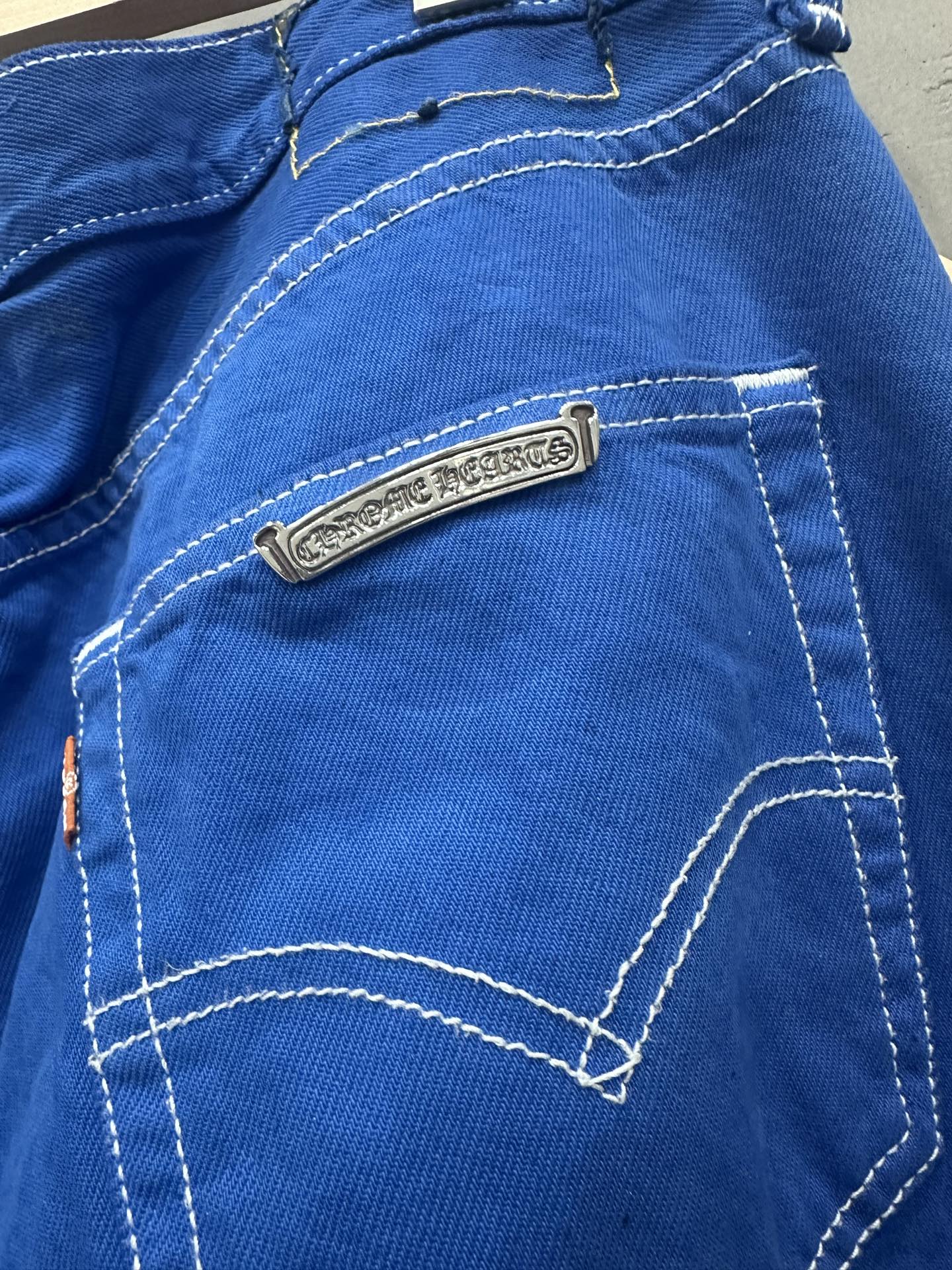 クロムハーツ x Levi's London Dyed 501 ジーンズ Blue 画像 7