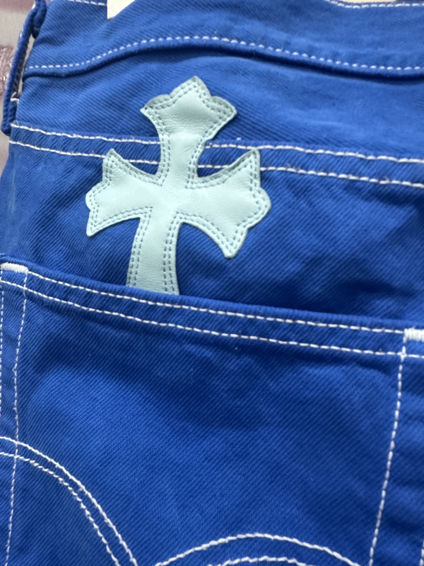 クロムハーツ x Levi's London Dyed 501 ジーンズ Blue 画像 9