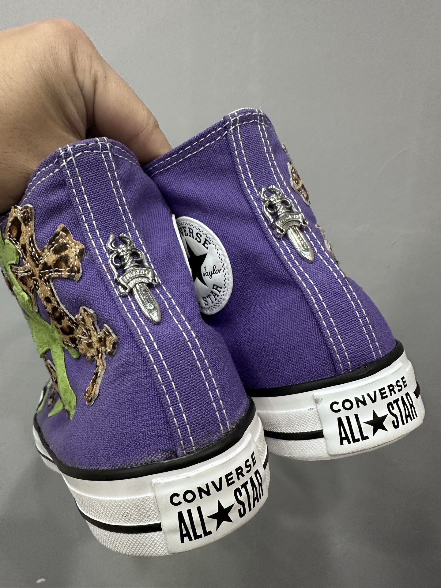 クロムハーツ x コンバース スエード 1970s High Top スニーカー グリーン 画像 4
