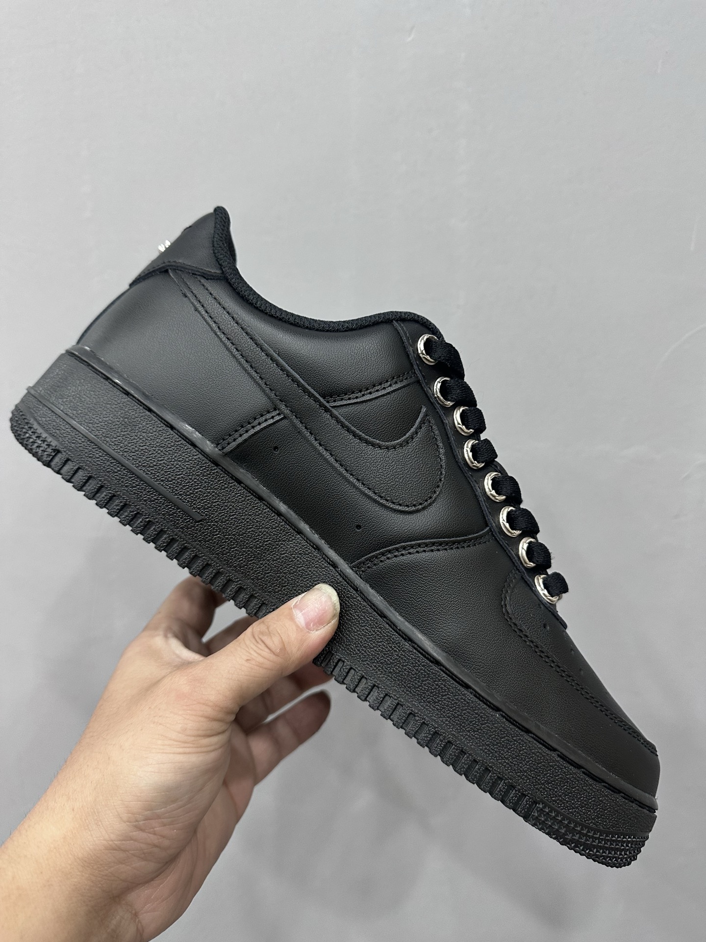 クロムハーツ x ナイキ Air Force 1 スニーカー ブラック 詳細画像 2