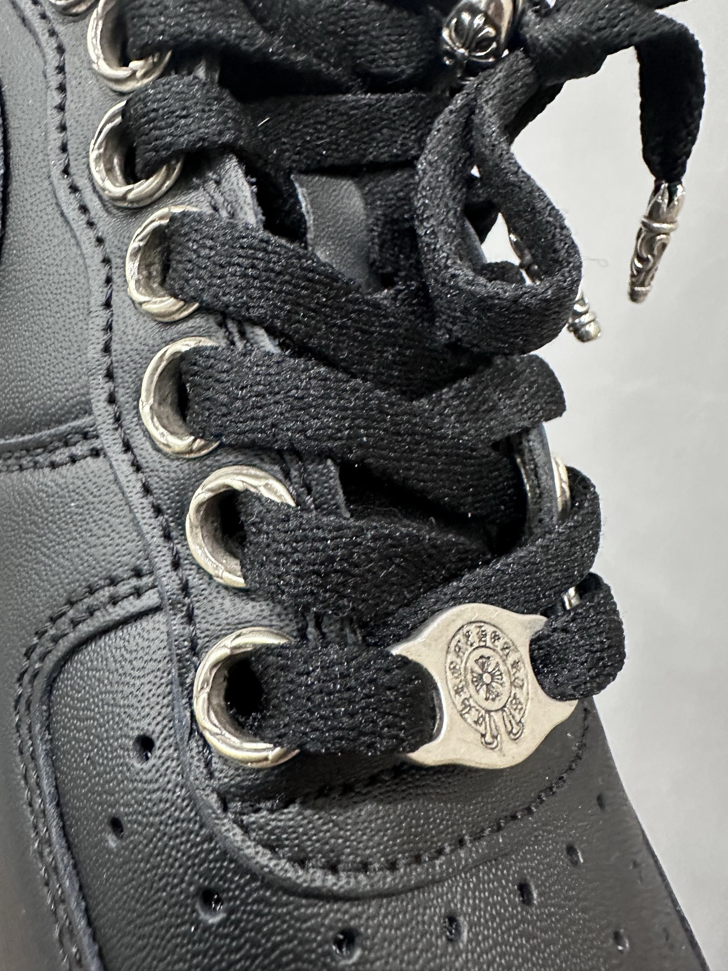クロムハーツ x ナイキ Air Force 1 スニーカー ブラック 画像 7