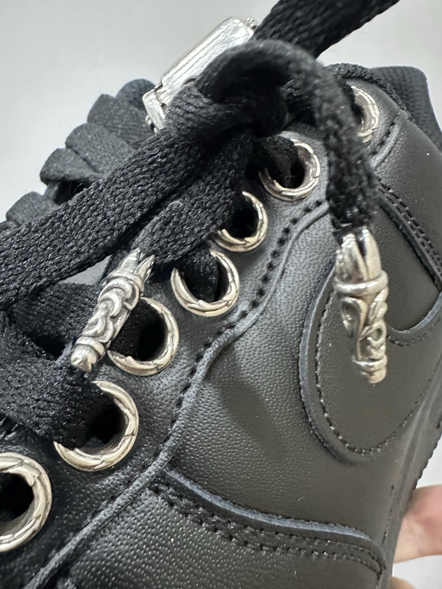 クロムハーツ x ナイキ Air Force 1 スニーカー ブラック 画像 8