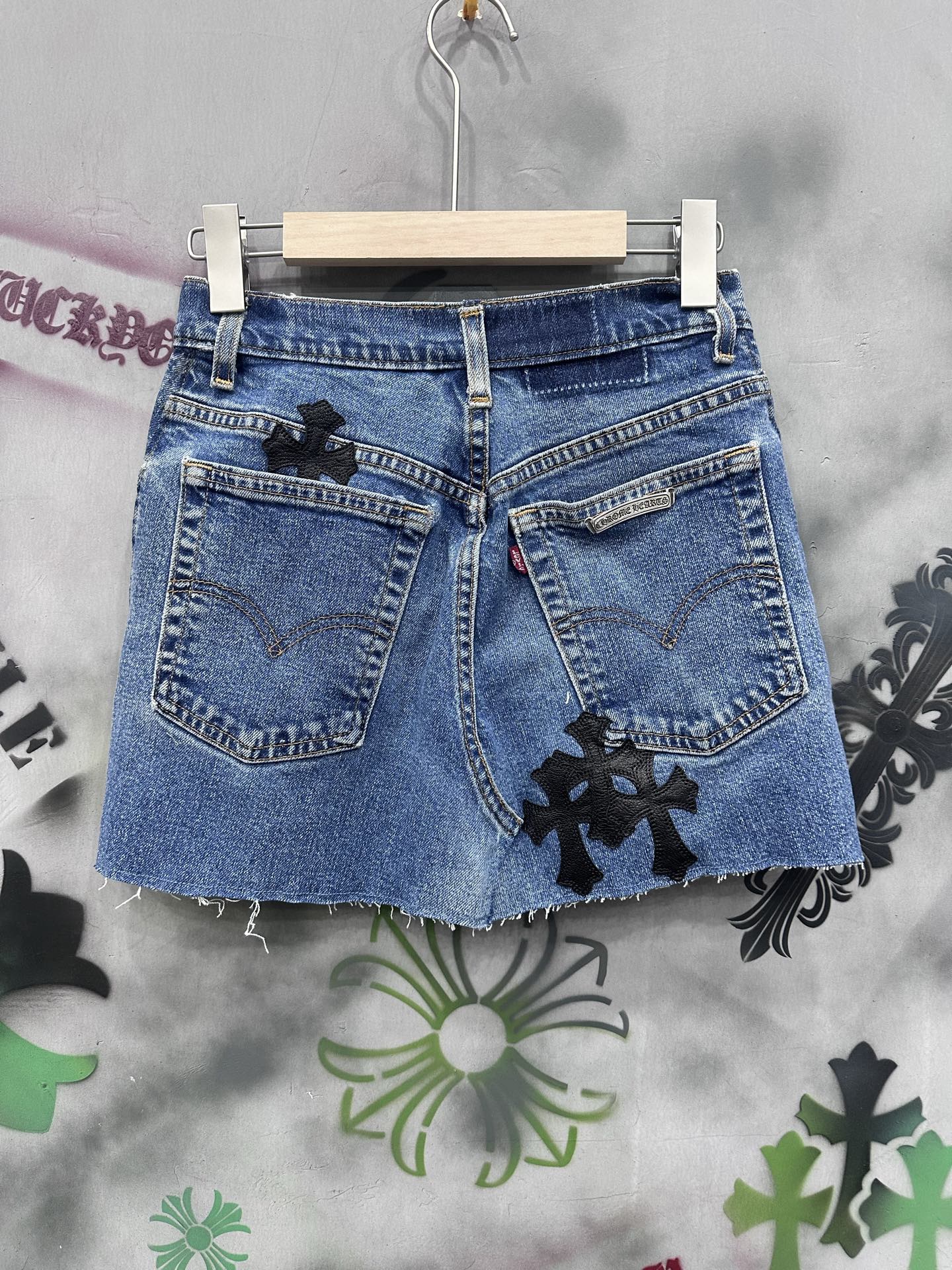 クロムハーツ x リーバイス 517 Denim Mini Skirt 詳細画像 1