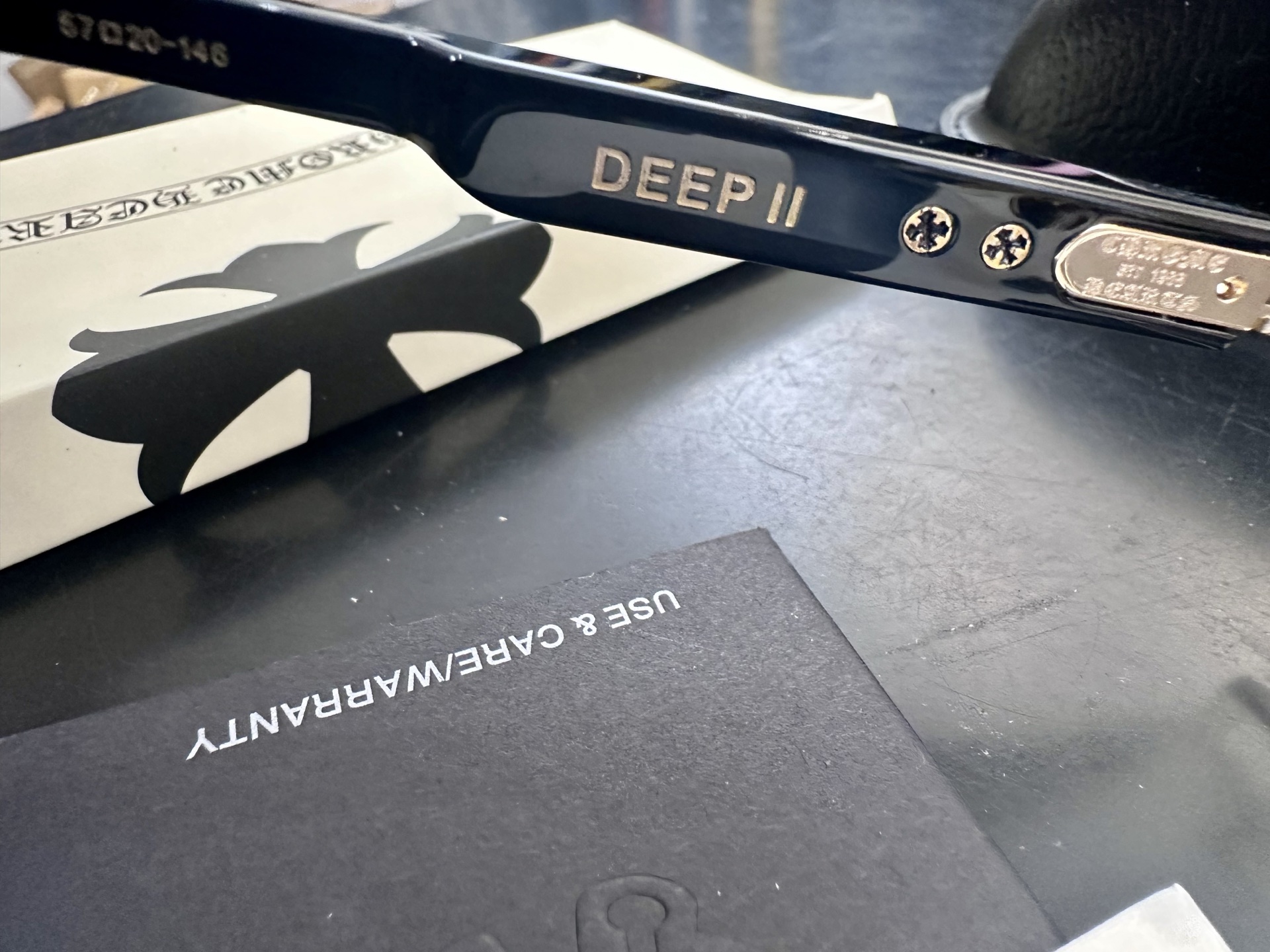 クロムハーツ Deep II リムレス メガネ ブラック 画像 6