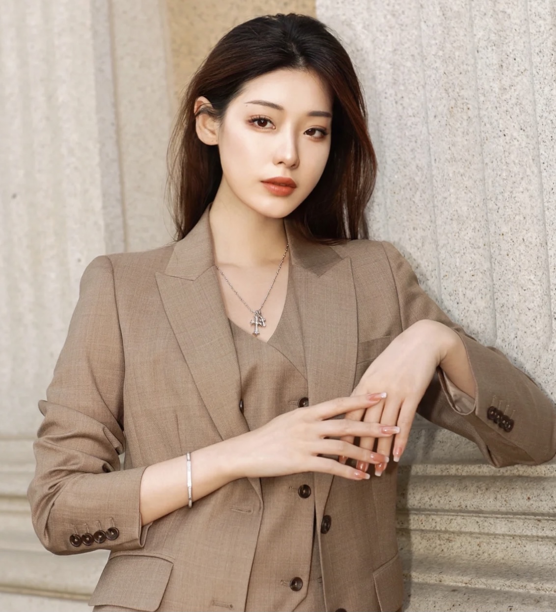 クロムハーツ ダブルクロス ネックレス 18K ゴールドプレーテッド 画像 8