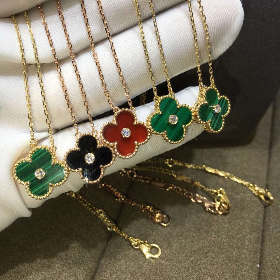 ヴァン クリーフ&アーペル アルハンブラ ダイヤモンド クローバー ネックレス マルチカラー 詳細画像 2