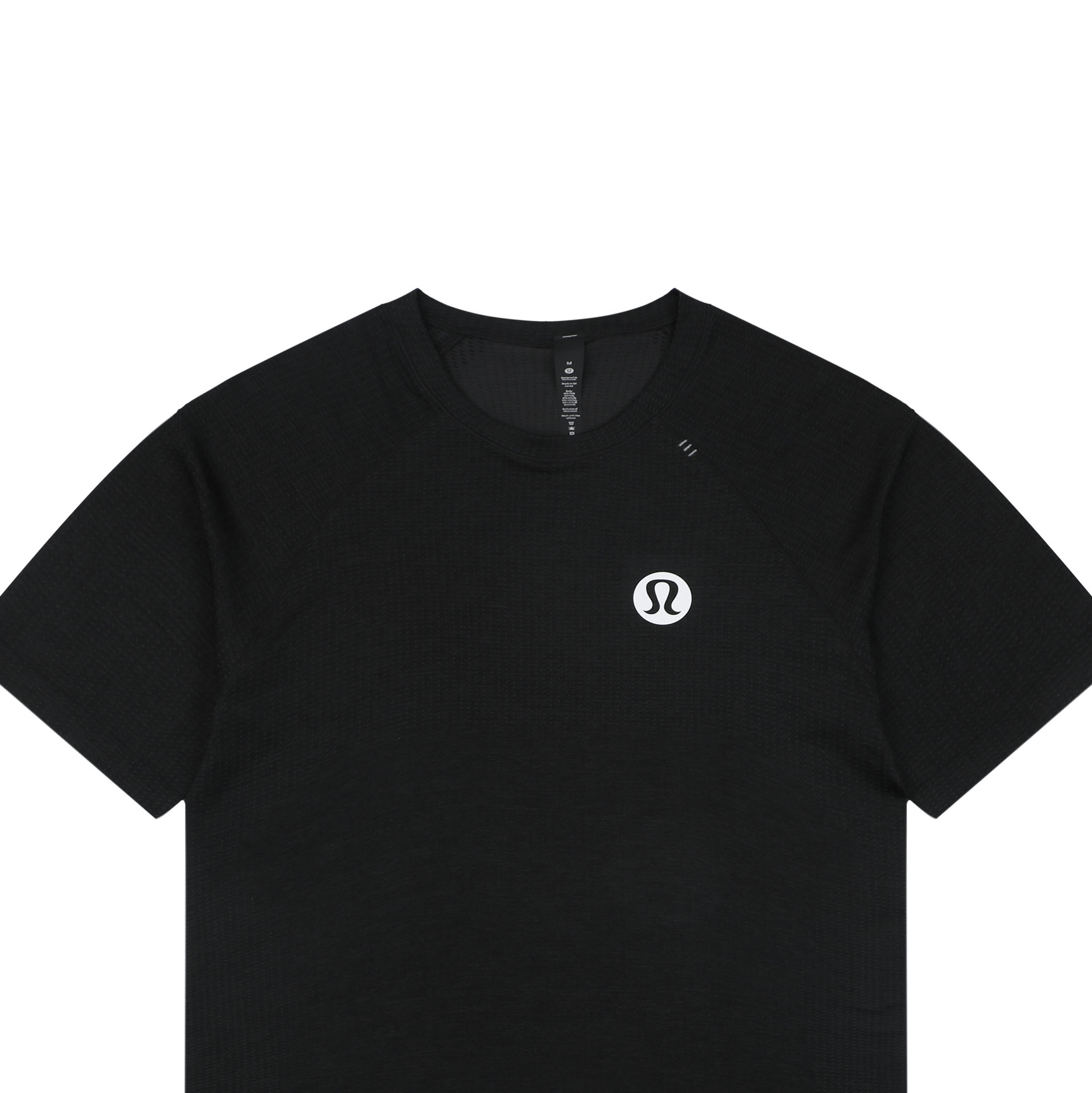 ルルレモン ベンチレーテッド ビッグロゴTシャツ ブラック 詳細画像 3