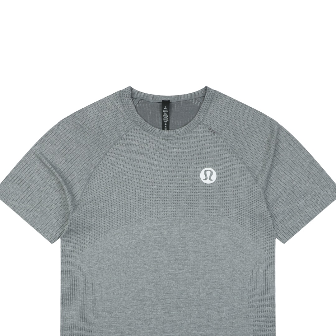 ルルレモン ベンチレーテッド ビッグロゴTシャツ グレー 詳細画像 3