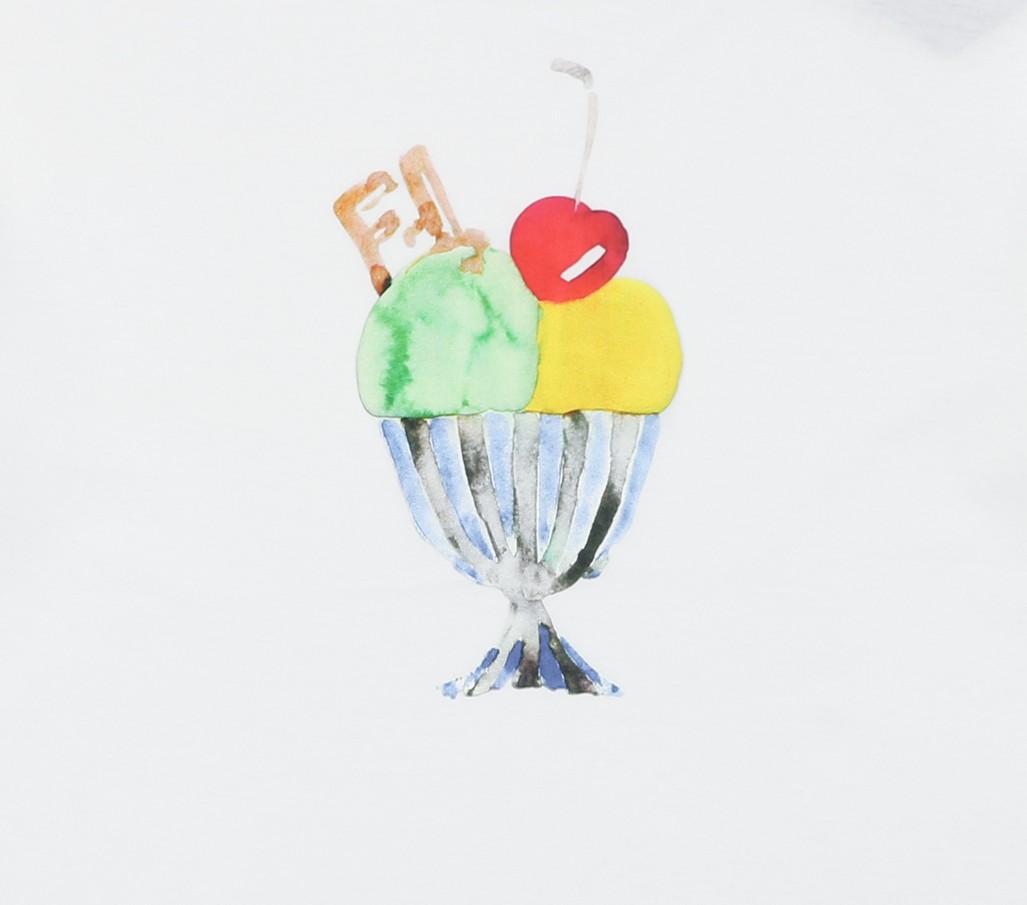 フェンディ FF アイスクリームプリントTシャツ ホワイト 画像 4