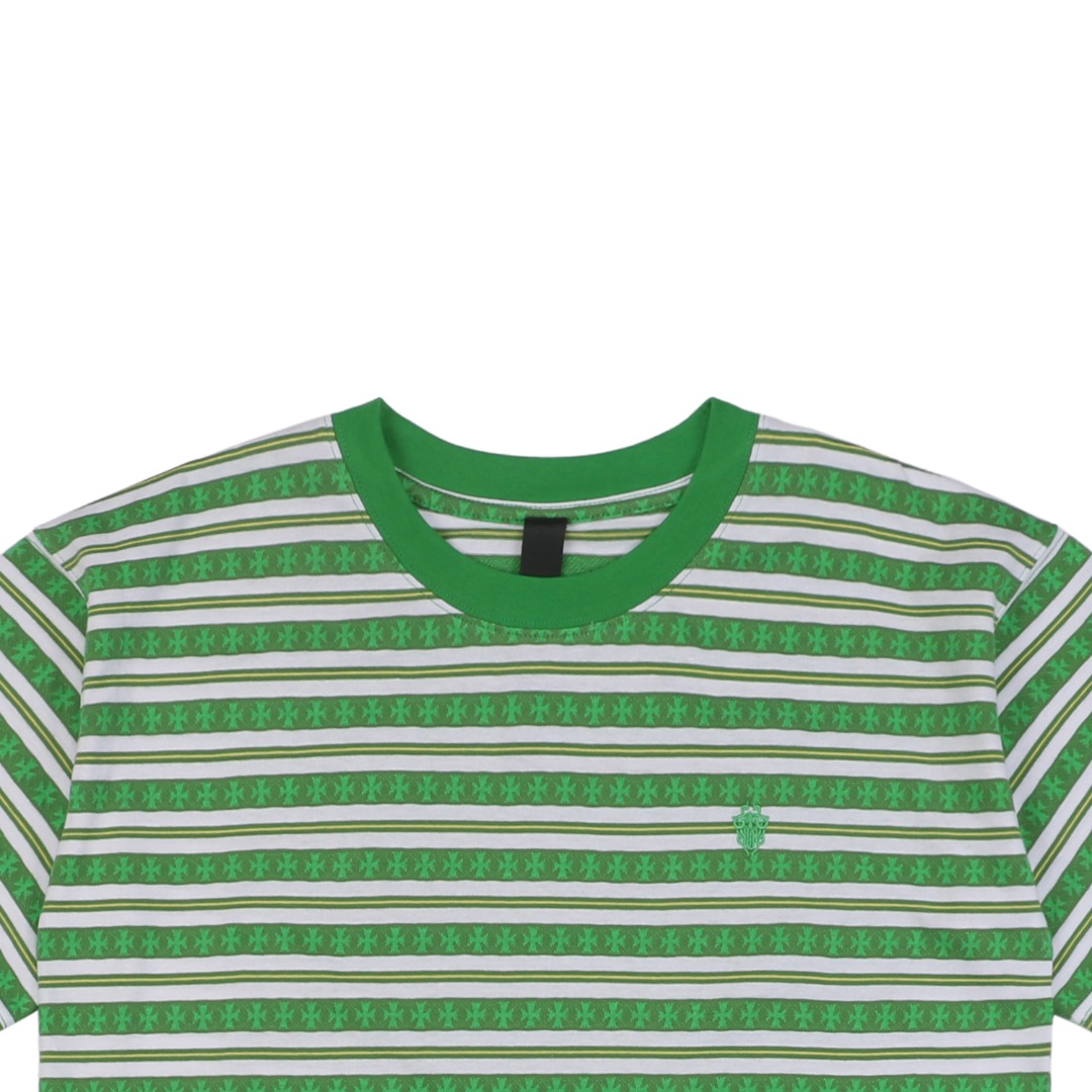 クロムハーツ オールオーバークロス ウーブンTシャツ グリーン 詳細画像 2
