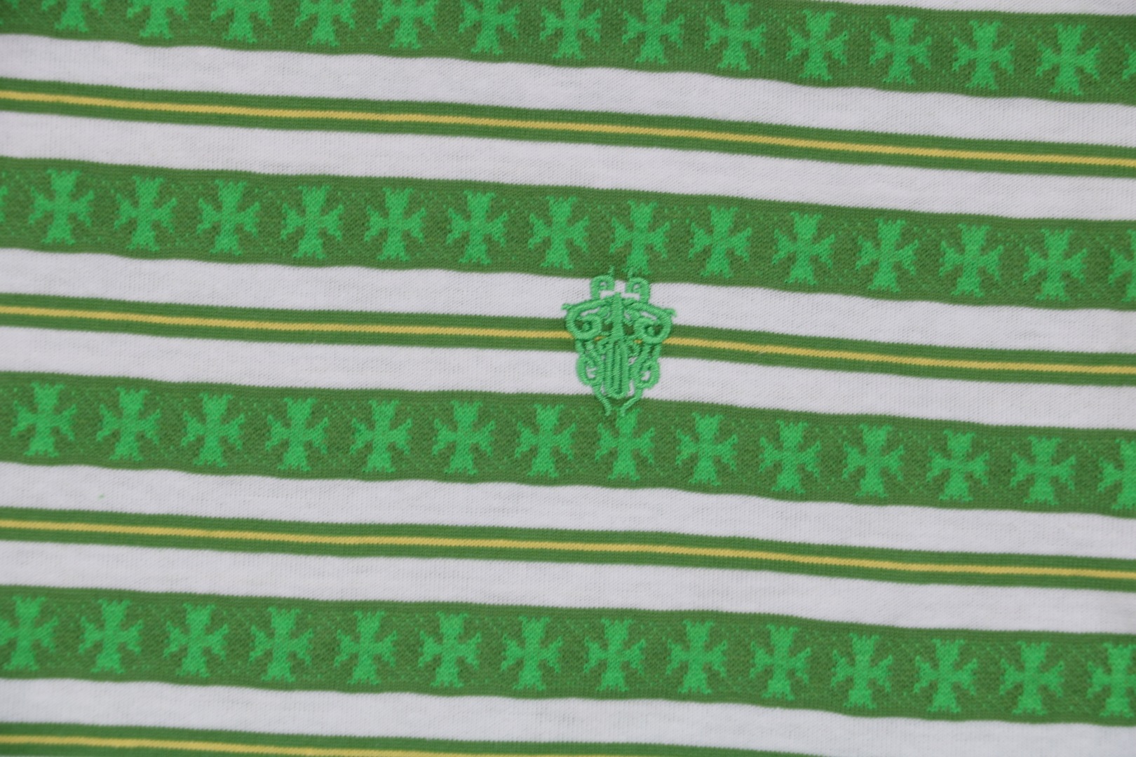 クロムハーツ オールオーバークロス ウーブンTシャツ グリーン 画像 4
