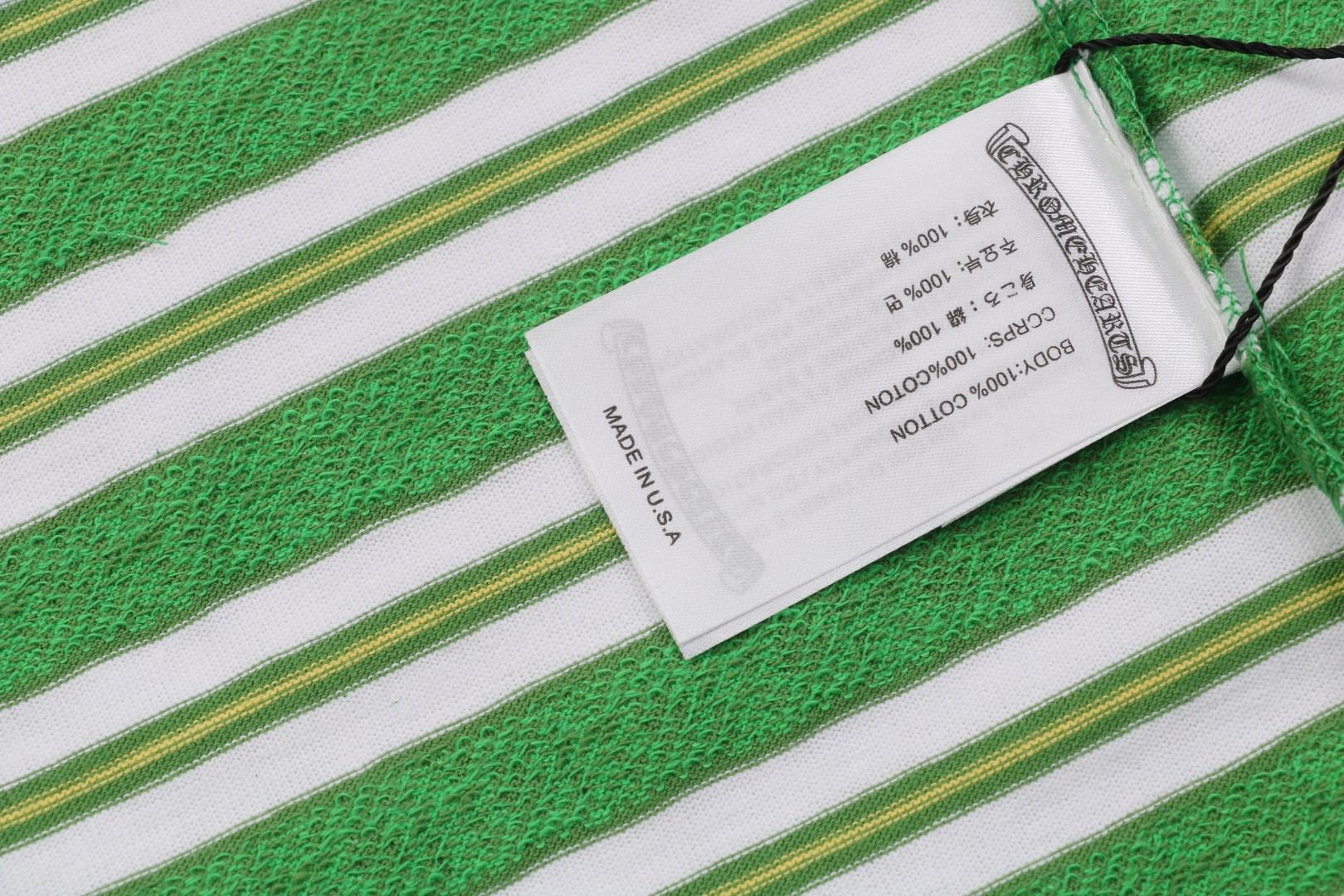 クロムハーツ オールオーバークロス ウーブンTシャツ グリーン 画像 7