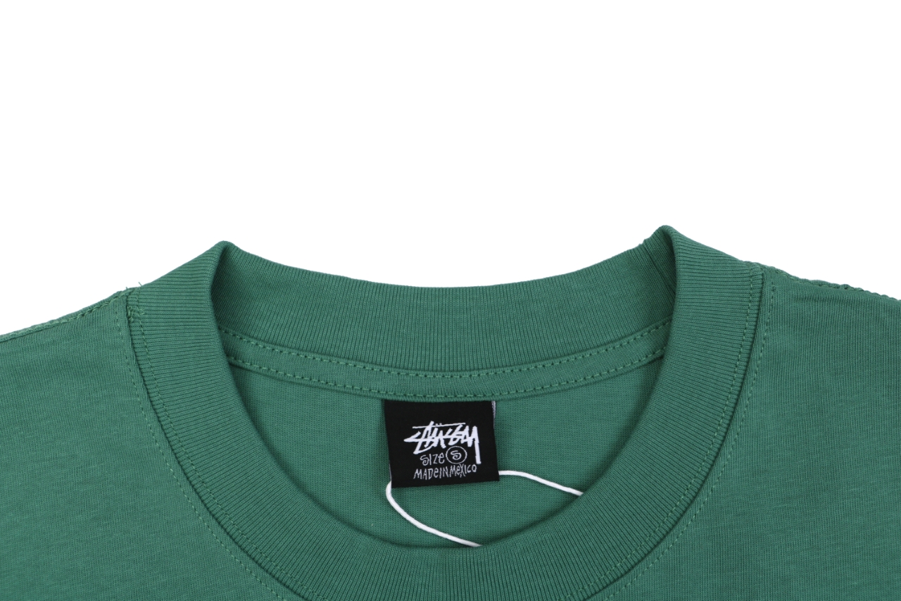 ステューシー ハーフトーンシャーク プリントTシャツ グリーン 詳細画像 1