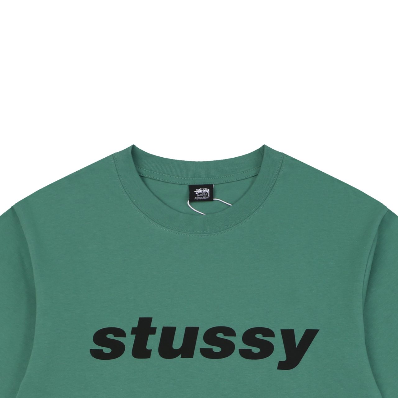 ステューシー ハーフトーンシャーク プリントTシャツ グリーン 詳細画像 2