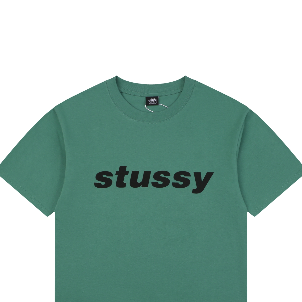 ステューシー ハーフトーンシャーク プリントTシャツ グリーン 詳細画像 3