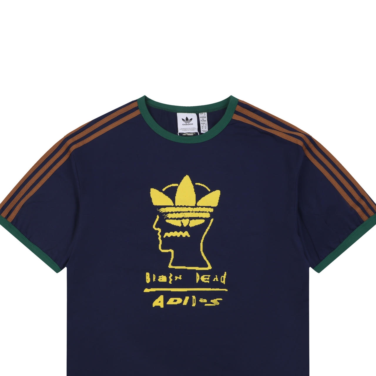 アディダス x ブレインデッド トレフォイルTシャツ ネイビー 詳細画像 3