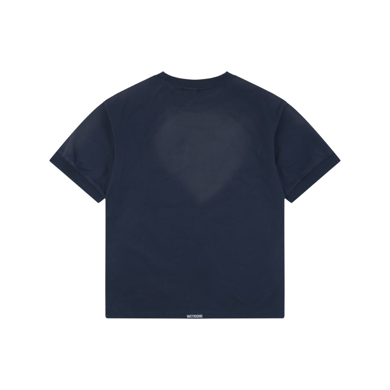 ウェルダン スケルトンレター プリントTシャツ ネイビー 画像 8