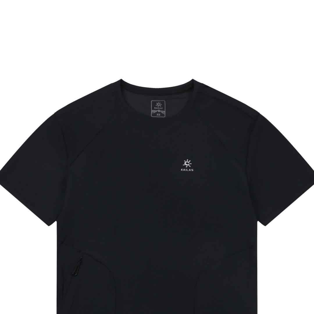 ケイラス レーザーボンデッド ヘムポケット 速乾Tシャツ ブラック 詳細画像 3