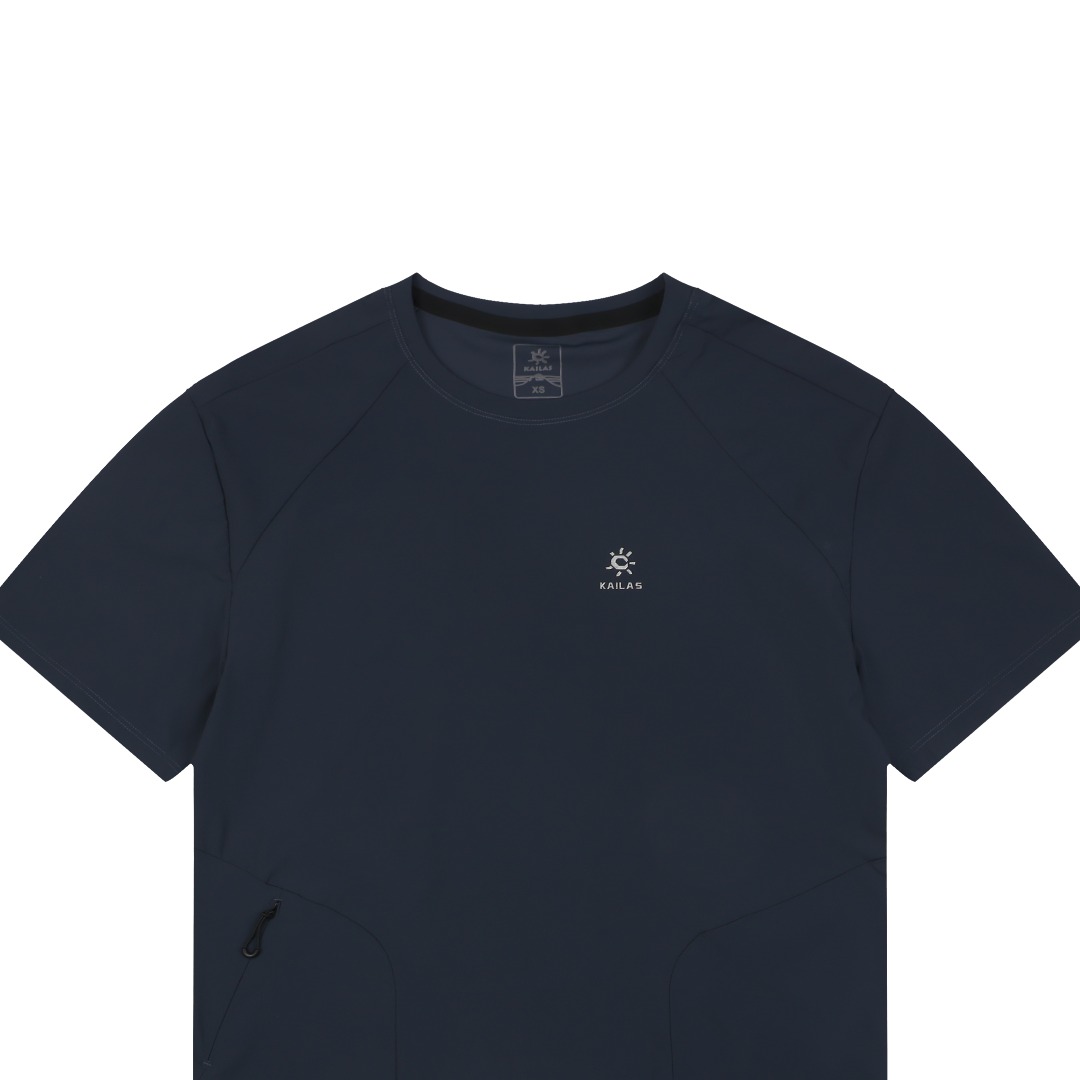 ケイラス レーザーボンデッド ヘムポケット 速乾Tシャツ ネイビー 詳細画像 3