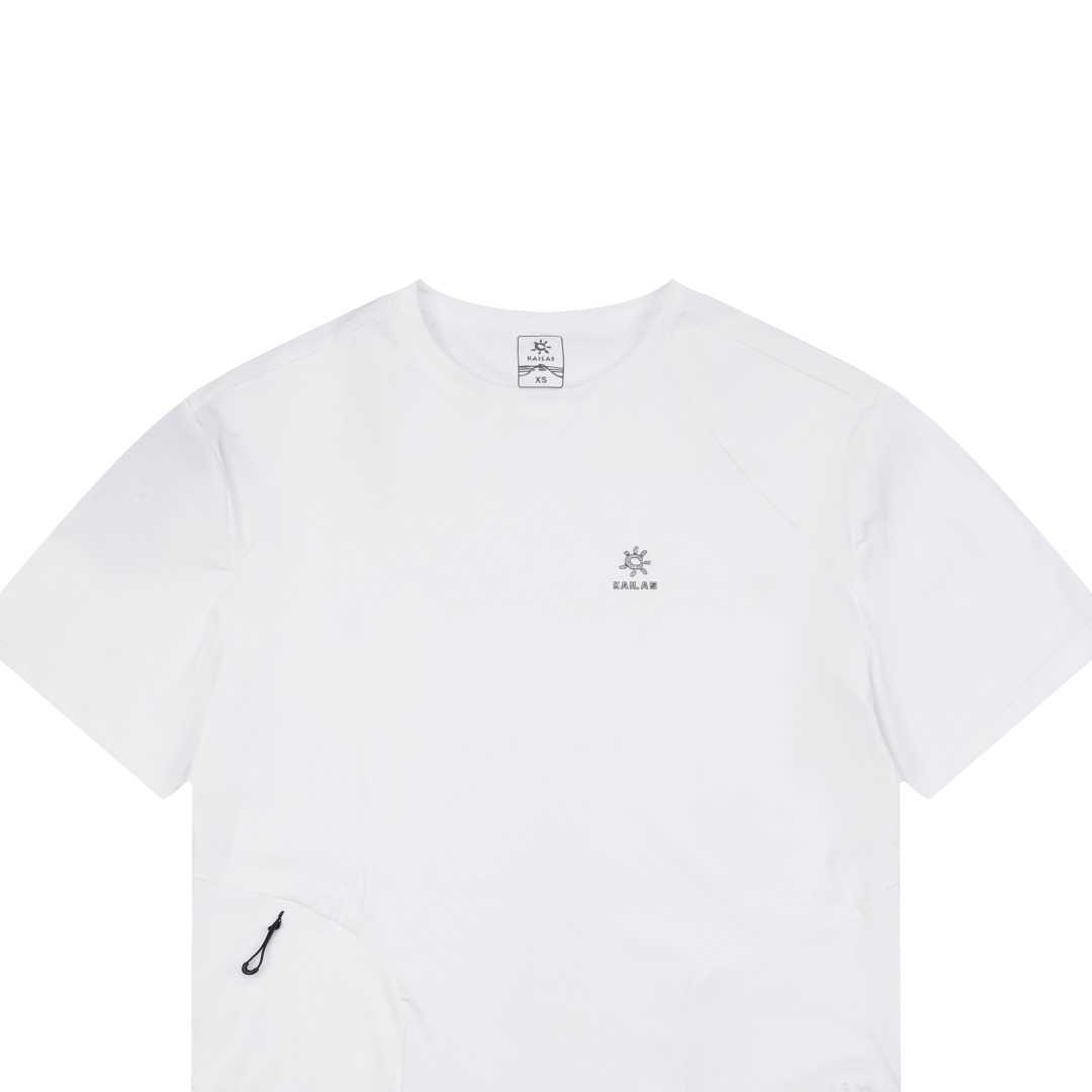ケイラス レーザーボンデッド ヘムポケット 速乾Tシャツ ホワイト 詳細画像 3