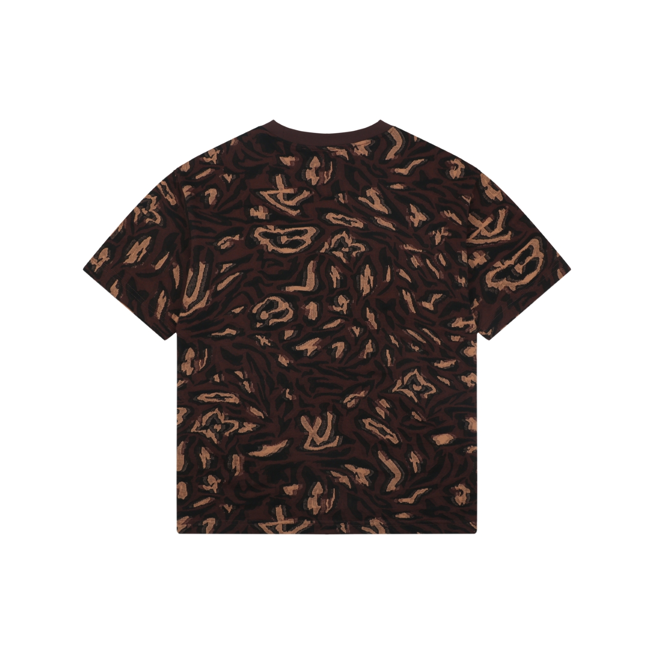 ルイ・ヴィトン アブストラクトラップ ジャカードTシャツ ブラウン 画像 8