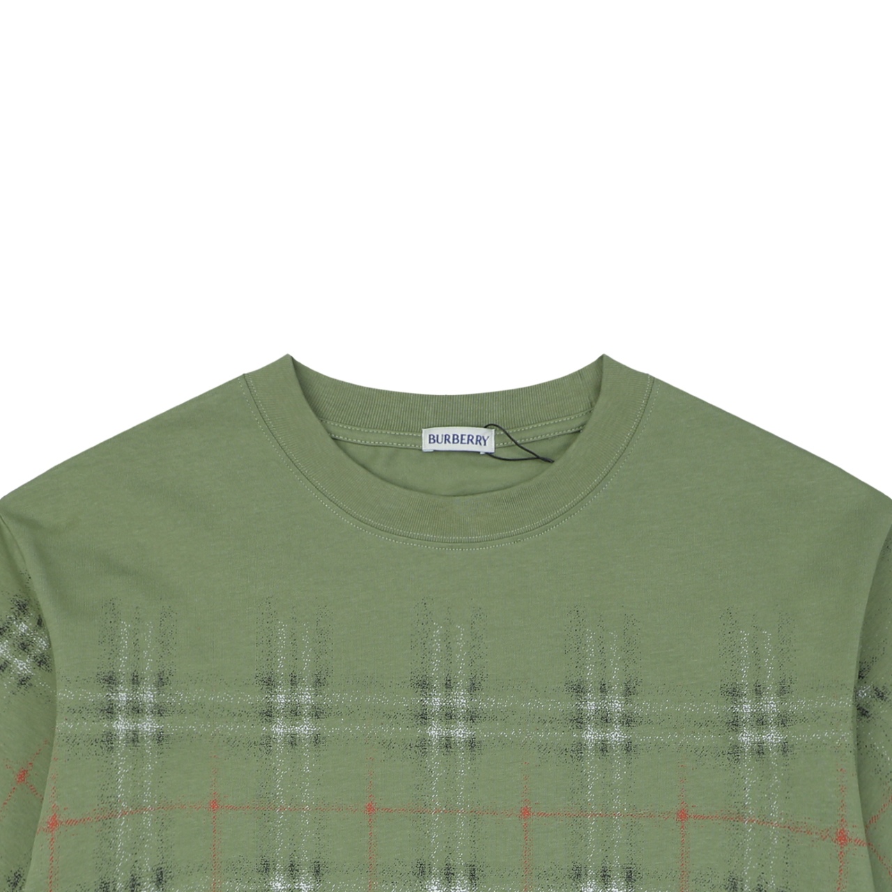 バーバリー グラデーションチェック プリントTシャツ グリーン 詳細画像 2