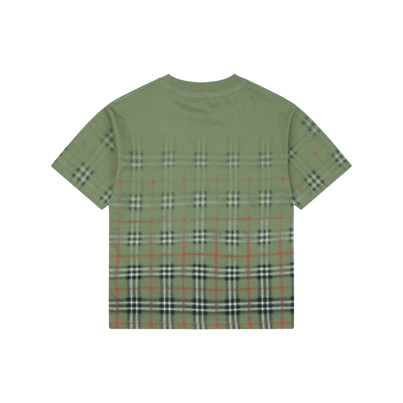 バーバリー グラデーションチェック プリントTシャツ グリーン 画像 8