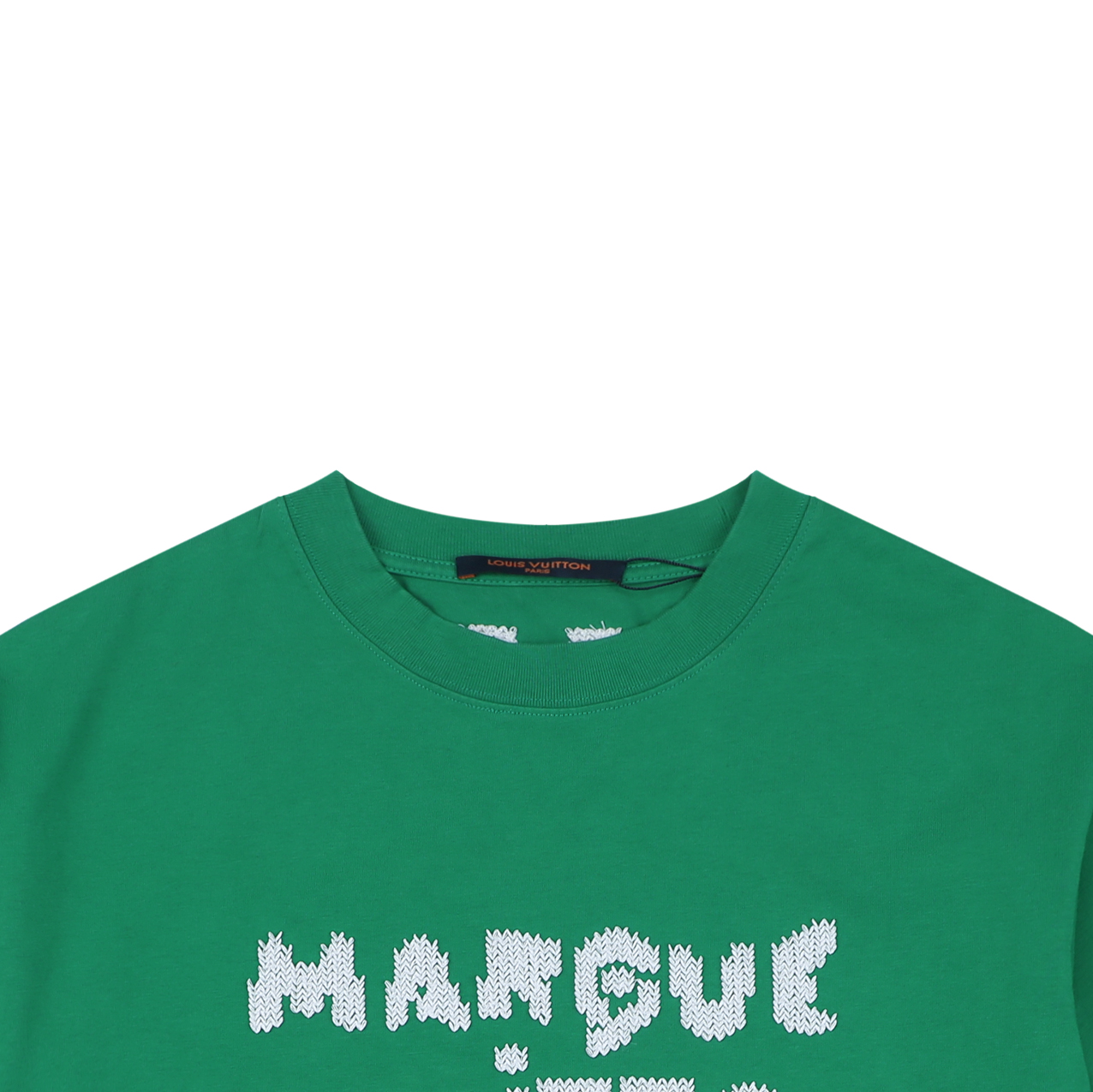 ルイ・ヴィトン Marque ジャカードTシャツ グリーン 詳細画像 2