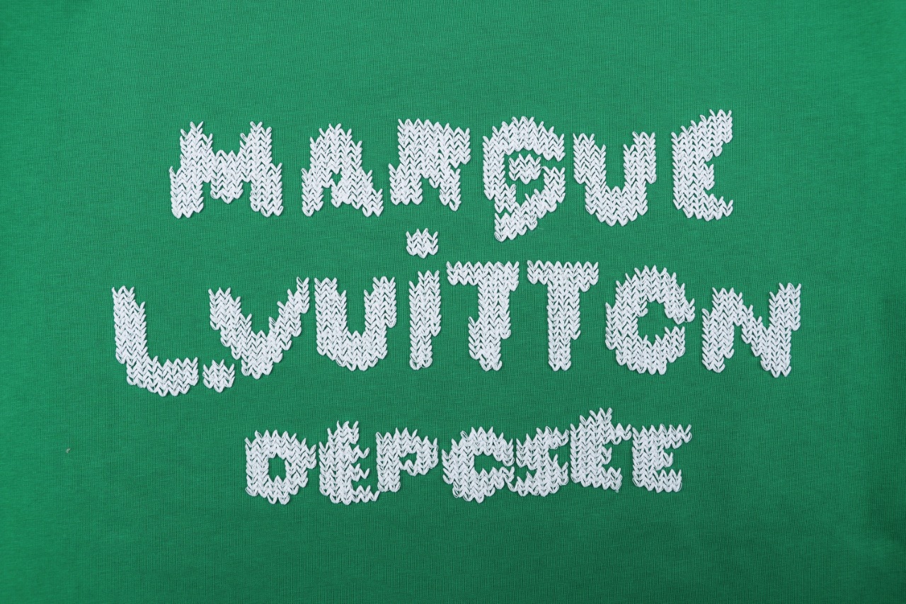 ルイ・ヴィトン Marque ジャカードTシャツ グリーン 画像 4