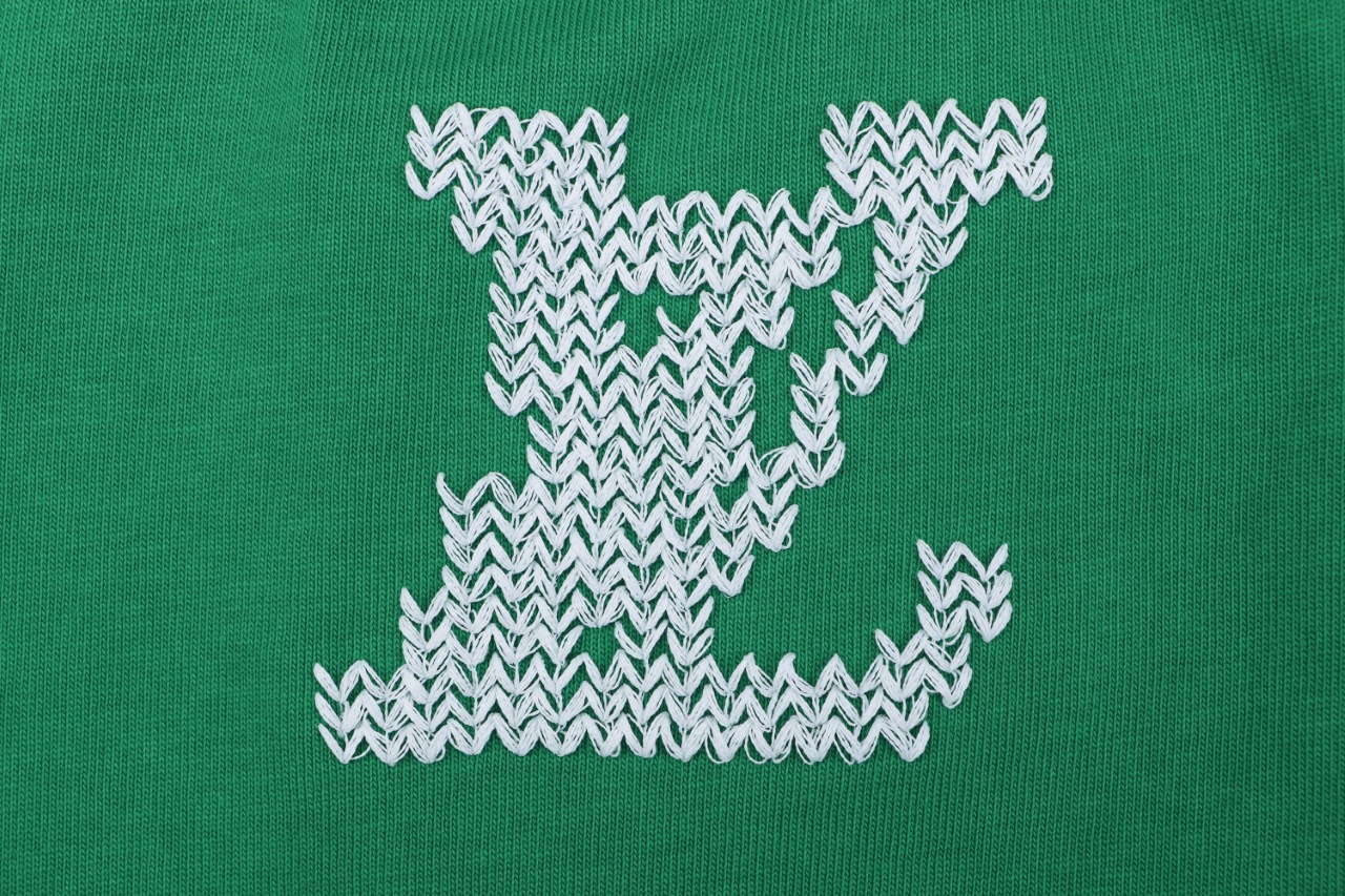 ルイ・ヴィトン Marque ジャカードTシャツ グリーン 画像 8
