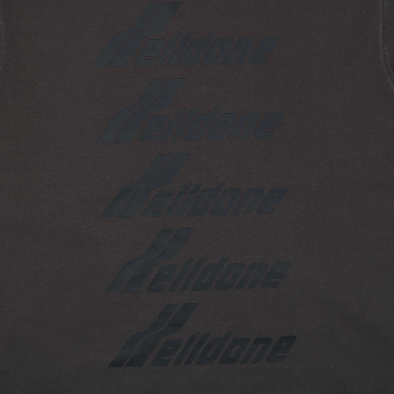 ウェルダン 5ロウ レタープリントTシャツ グレー 画像 4