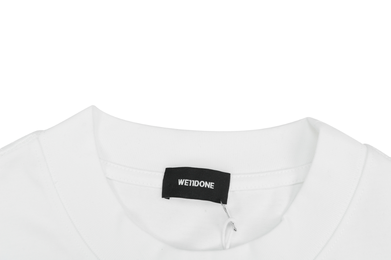 ウェルダン 5ロウ レタープリントTシャツ ホワイト 詳細画像 1