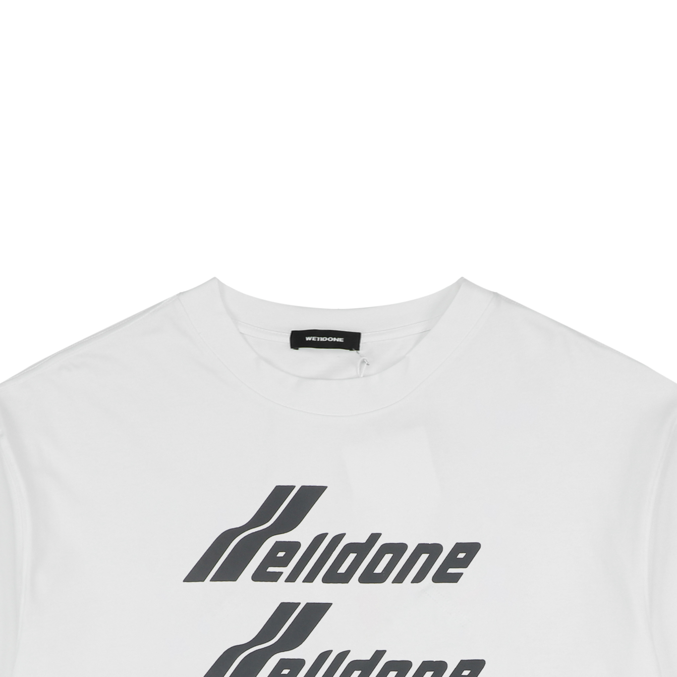 ウェルダン 5ロウ レタープリントTシャツ ホワイト 詳細画像 2
