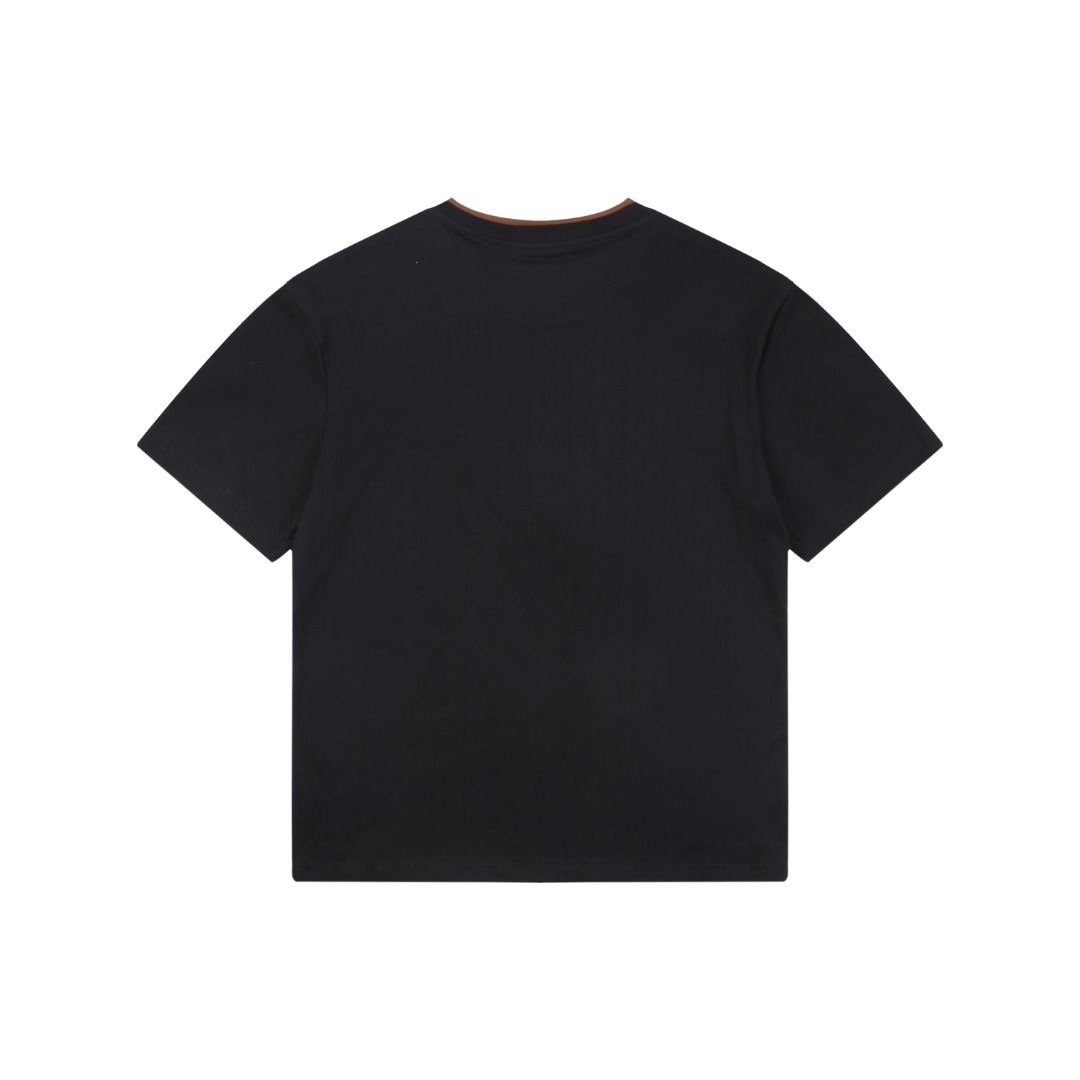 モンクレール シグネチャー コントラストレイヤーカラーTシャツ ブラック 画像 8