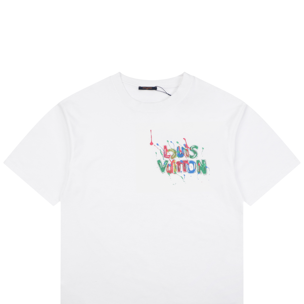 ルイ・ヴィトン ペインテッドモノグラム レターTシャツ ホワイト 詳細画像 3