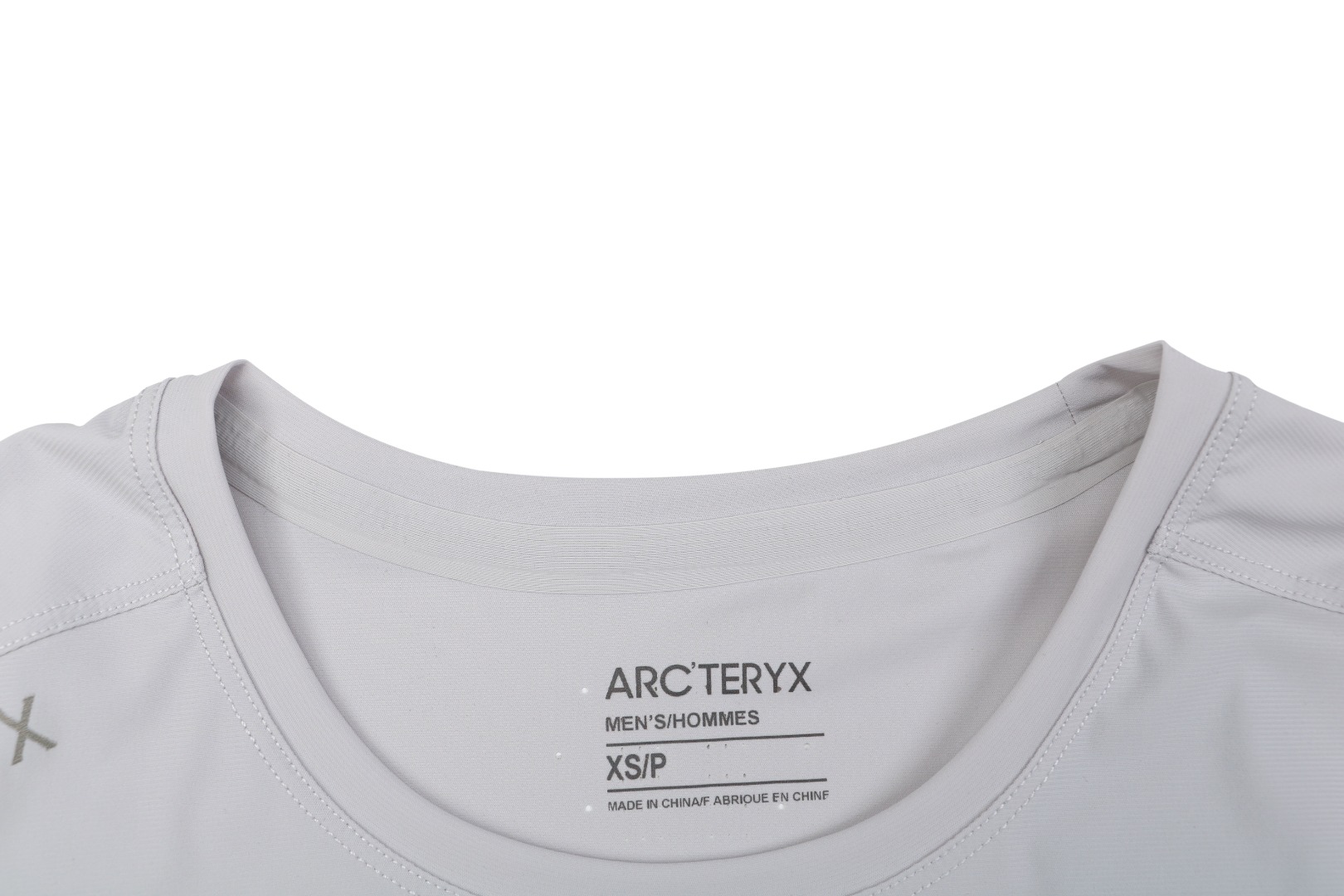 アークテリクス ショルダーバードロゴ コットンTシャツ ライトグレー 詳細画像 1