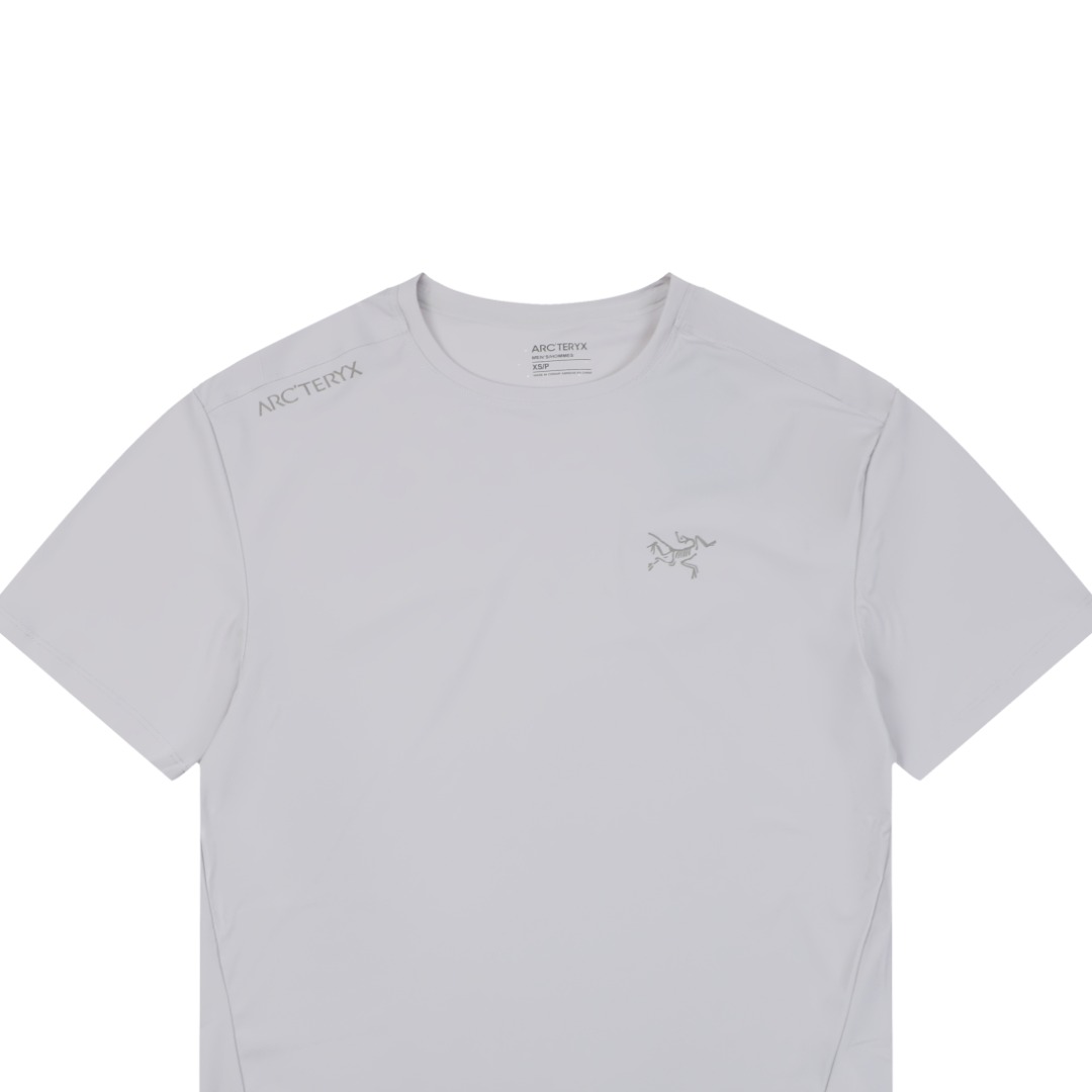 アークテリクス ショルダーバードロゴ コットンTシャツ ライトグレー 詳細画像 3