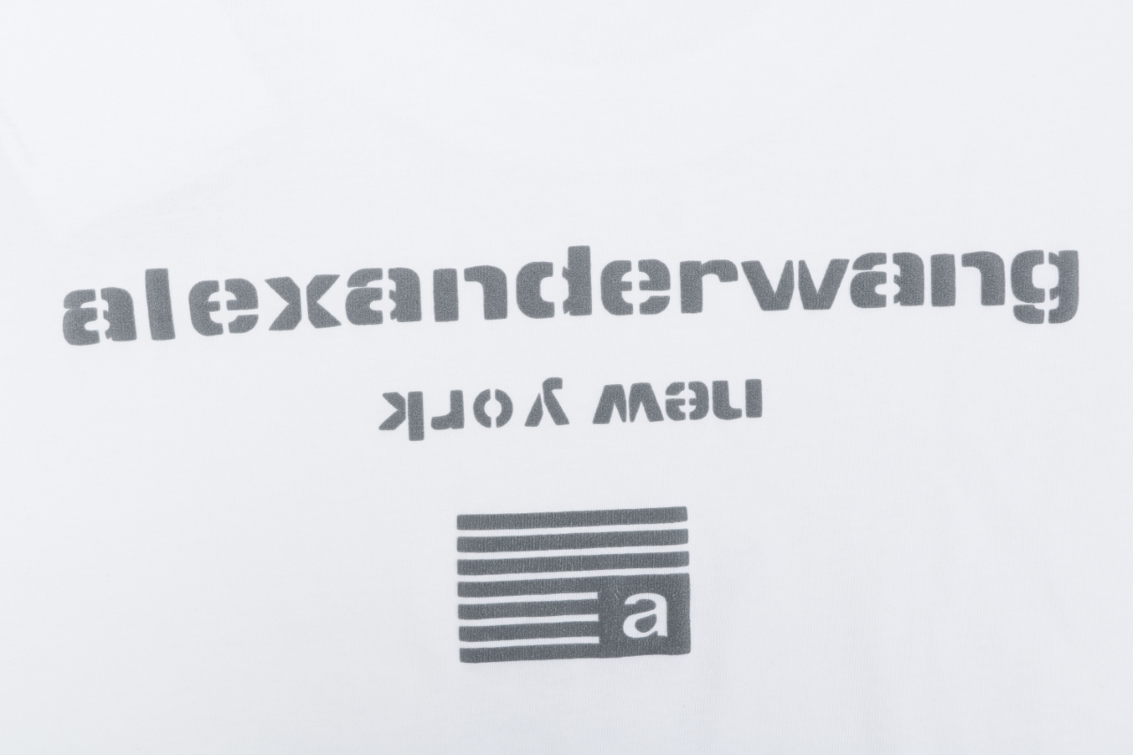 アレキサンダー ワン レイヤード WANGロゴTシャツ ホワイト 画像 7