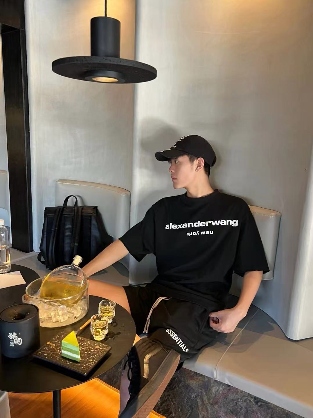 アレキサンダー ワン ニューヨーク ロゴTシャツ ブラック 画像 9