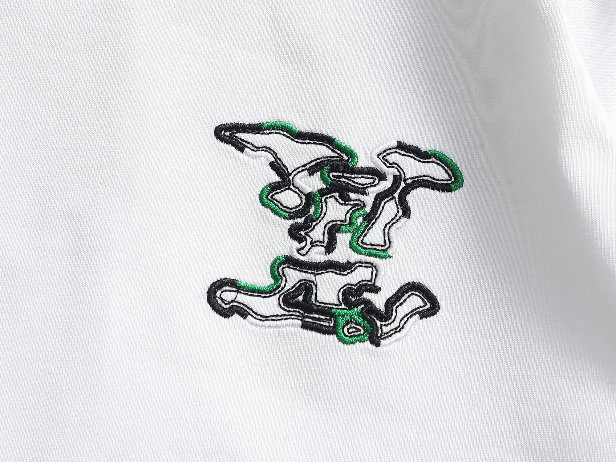 ルイ・ヴィトン クラウドロゴ 刺繍 ティーシャツ ホワイト 詳細画像 3