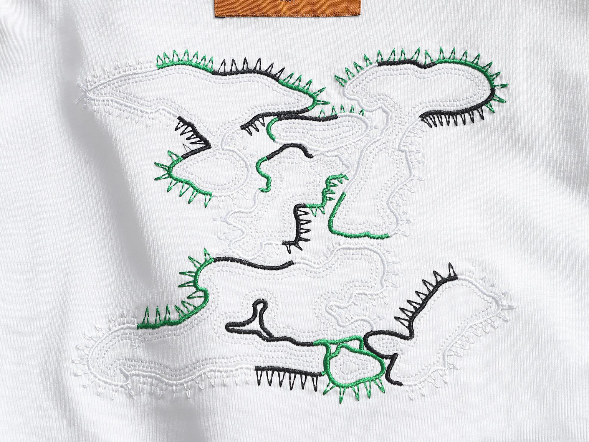 ルイ・ヴィトン クラウドロゴ 刺繍 ティーシャツ ホワイト 画像 7