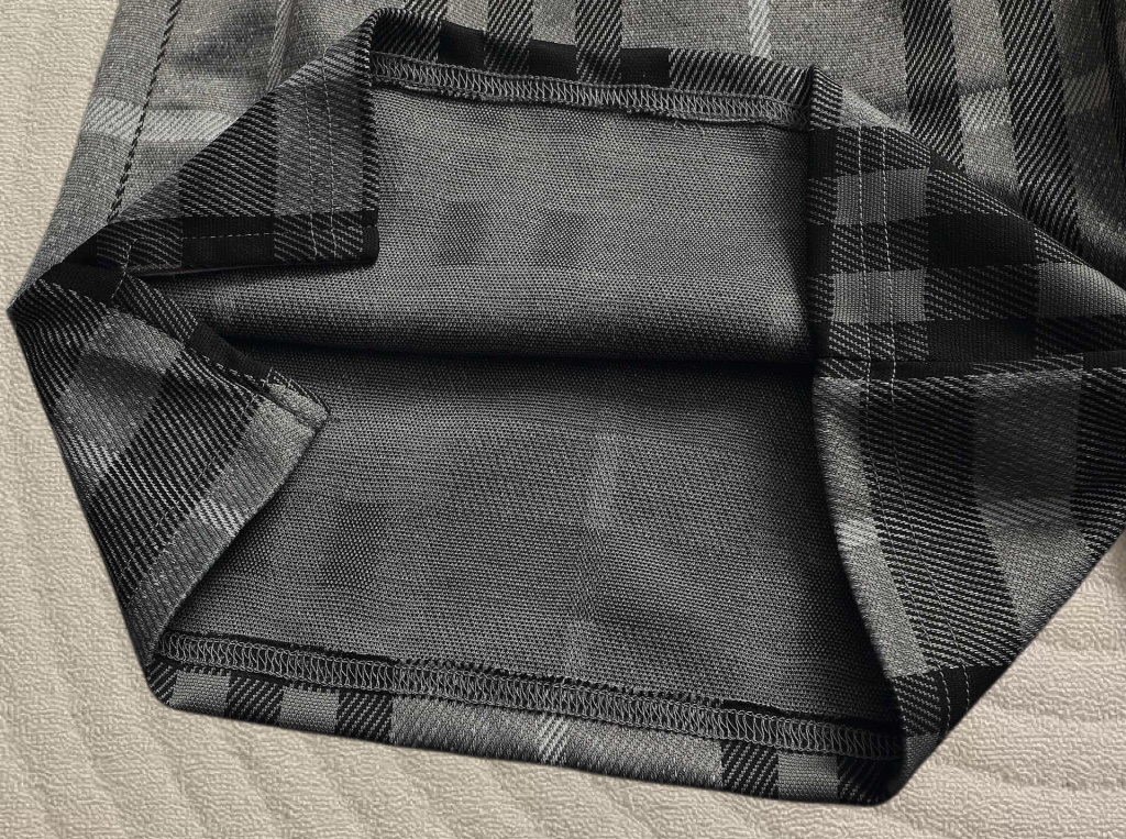 バーバリー チェック パターン 刺繍 ショーツ グレー/カーキ 画像 6