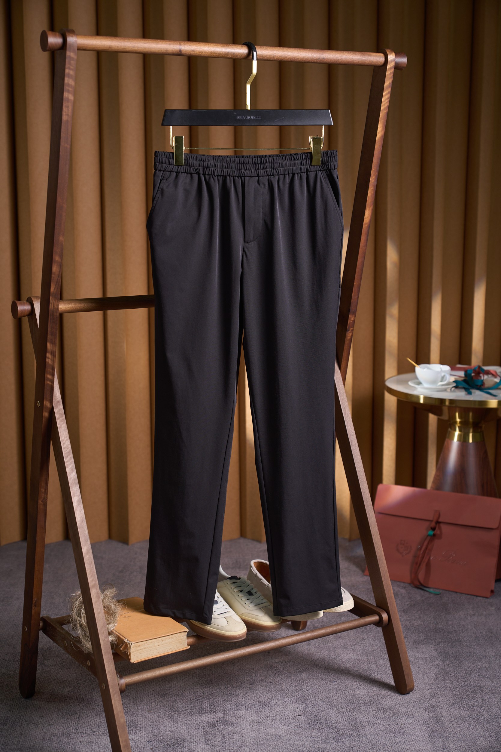ゼニア ウール ドローストリング ジップ ヘム ジョガー パンツ 画像 9