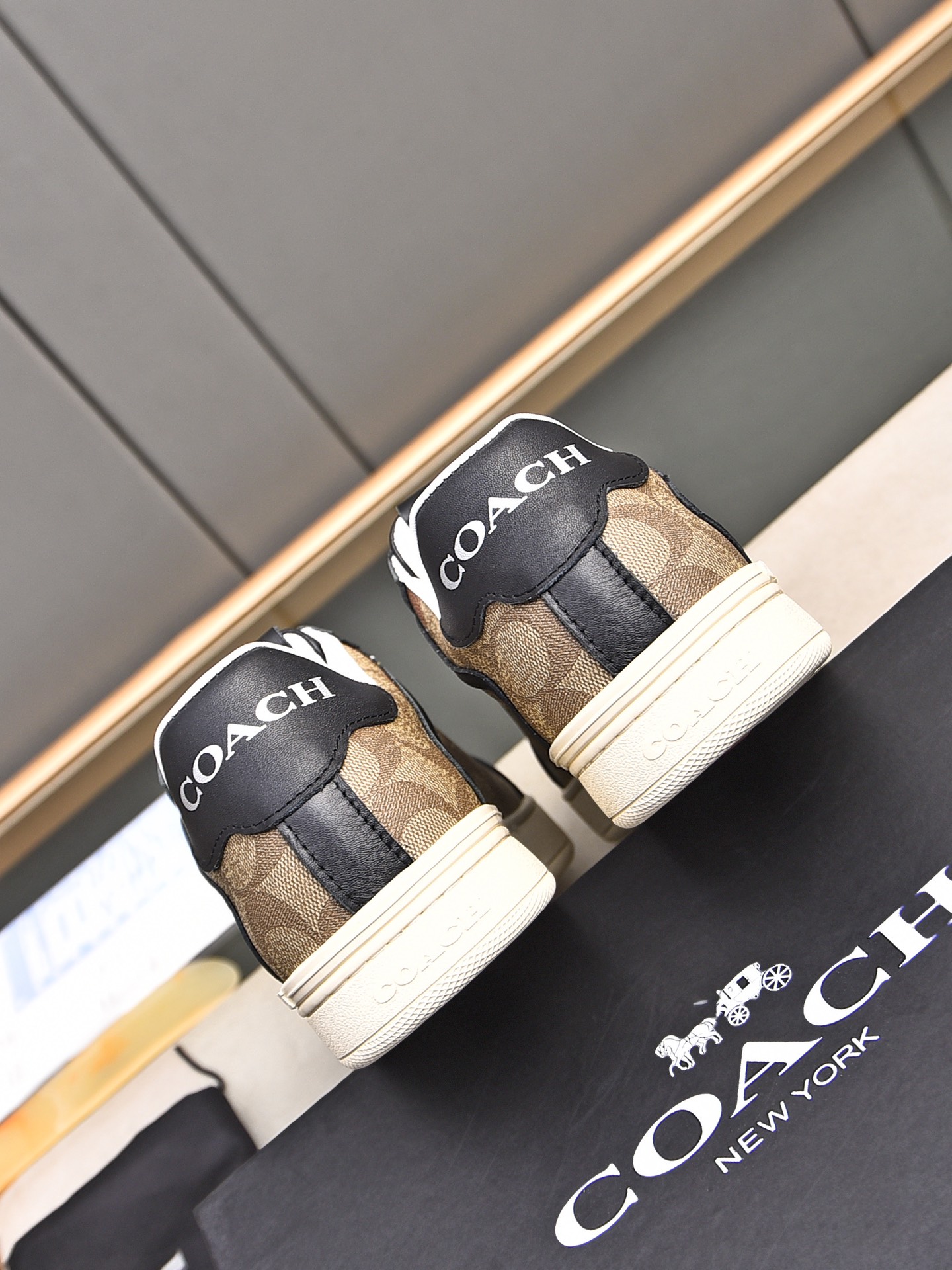コーチ ホースキャリッジ パッチ ローカットスニーカー ブラック 画像 5