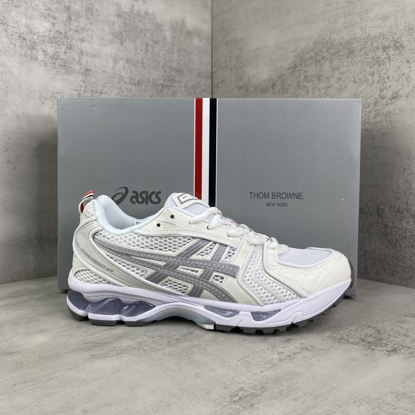 トム ブラウン x アシックス Gel-Kayano 14 ホワイト 詳細画像 1