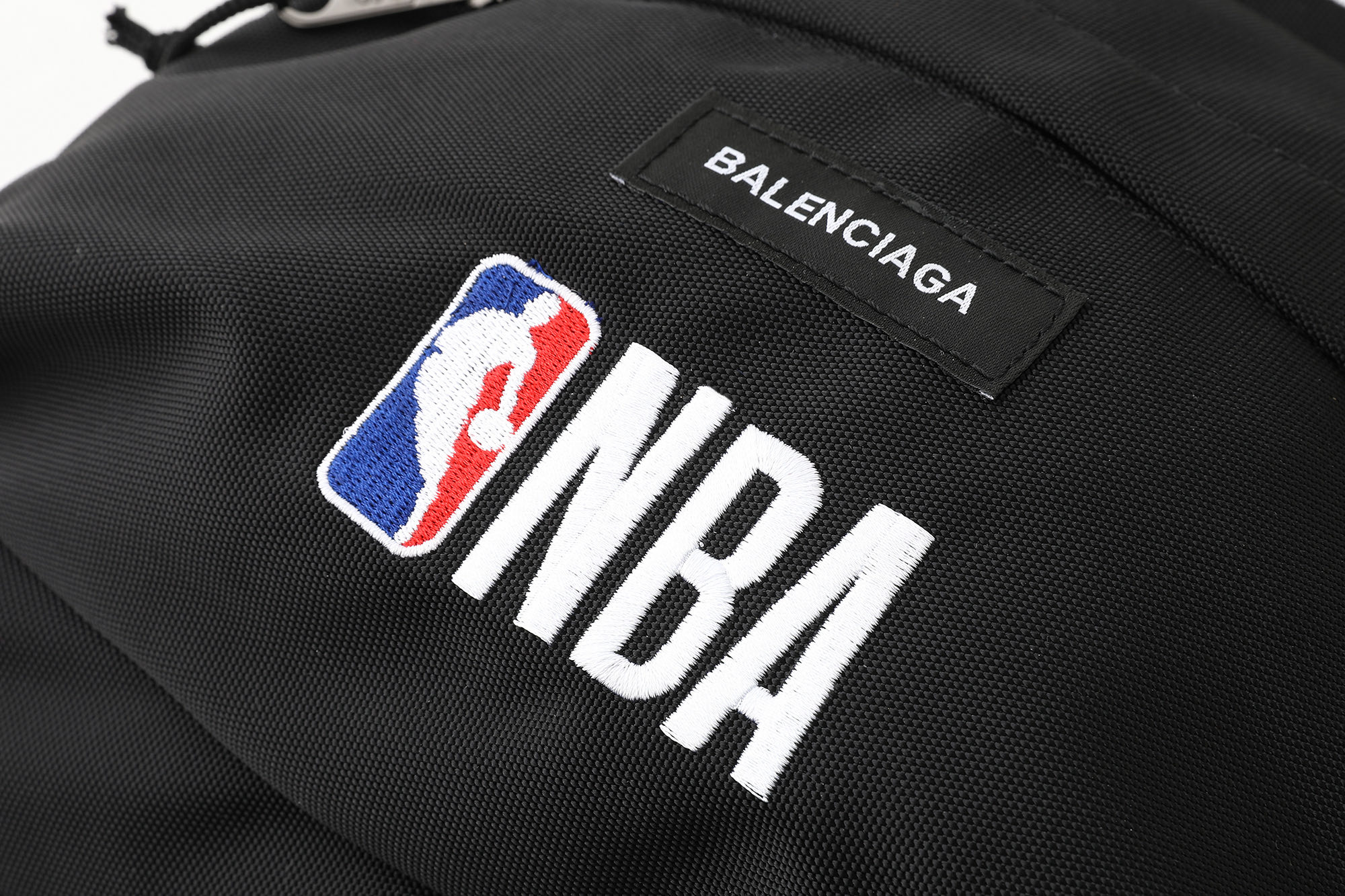 バレンシアガ NBA 10 刺繍 バックパック ブラック 画像 4